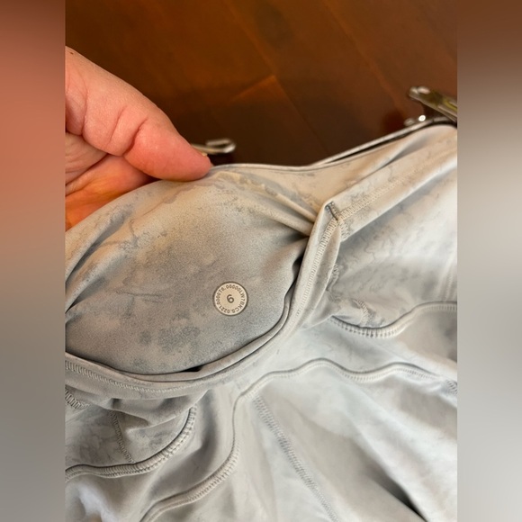 Lululemon city grit white blue fog print high rise nulux - Picture 5 of 7